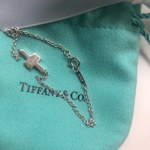 Tiffany t silver bracelet